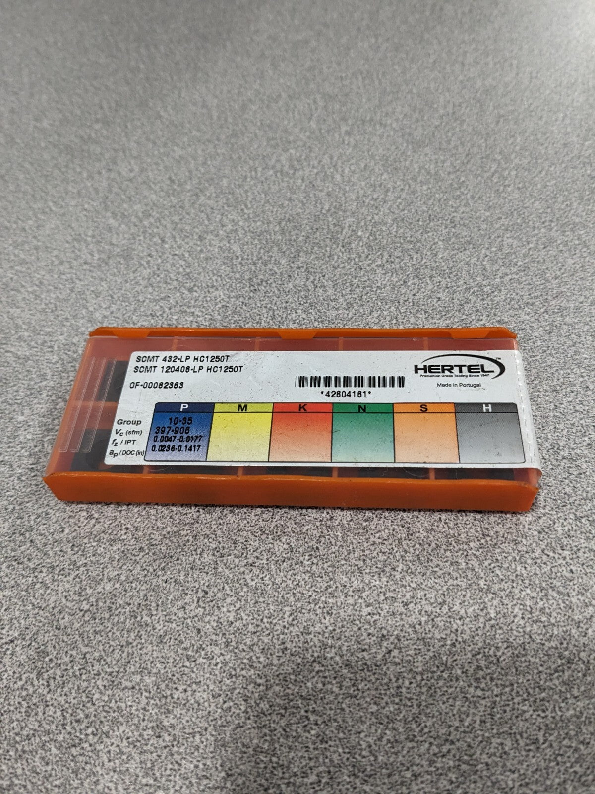 HERTEL Turning Insert: SCMT 432LP HC1250T, Solid Carbide Qty 10 42804161