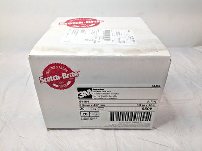 BOX OF 20 3M Scotch-Brite Durable Flex Belts 64464 AO 1/4"W x 18"L 7100033217