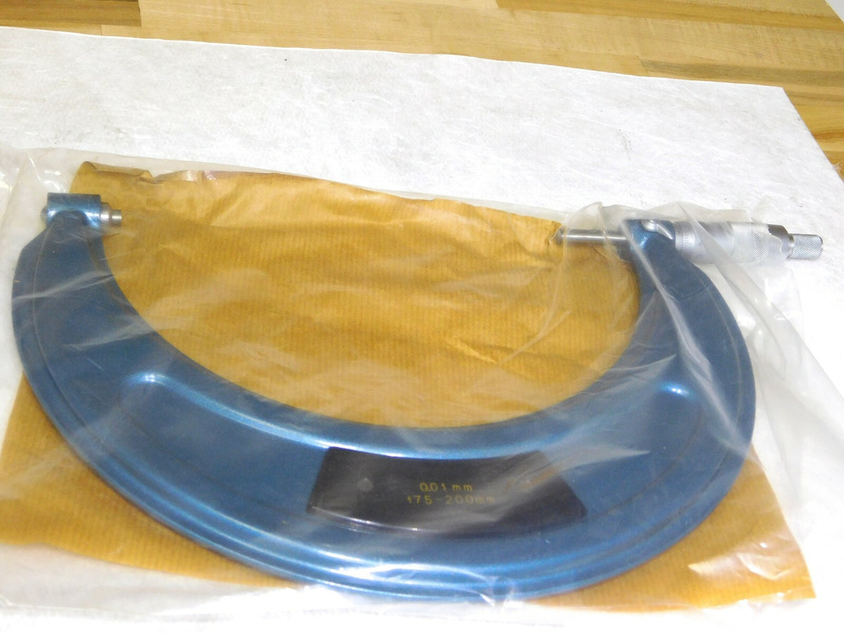 Professional Mechanical Outside Micrometer 175mm-200mm Range 0.01mm Resolution