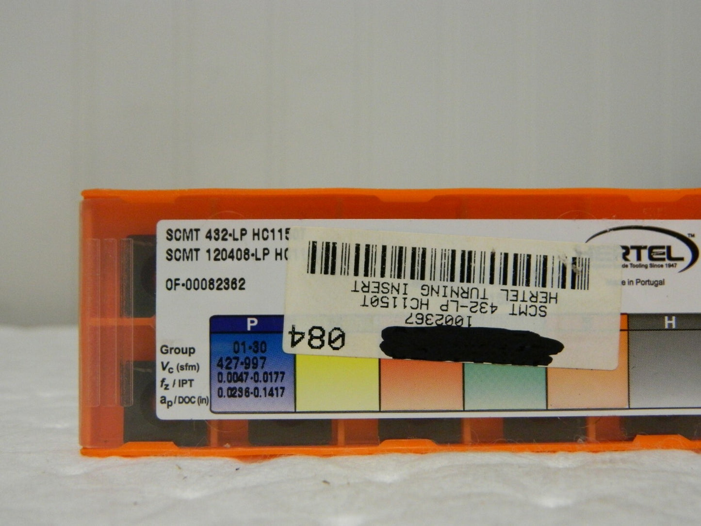 Hertel Carbide Turning Insert SCMT432 LP Grade HC1150T QTY 9 1002367