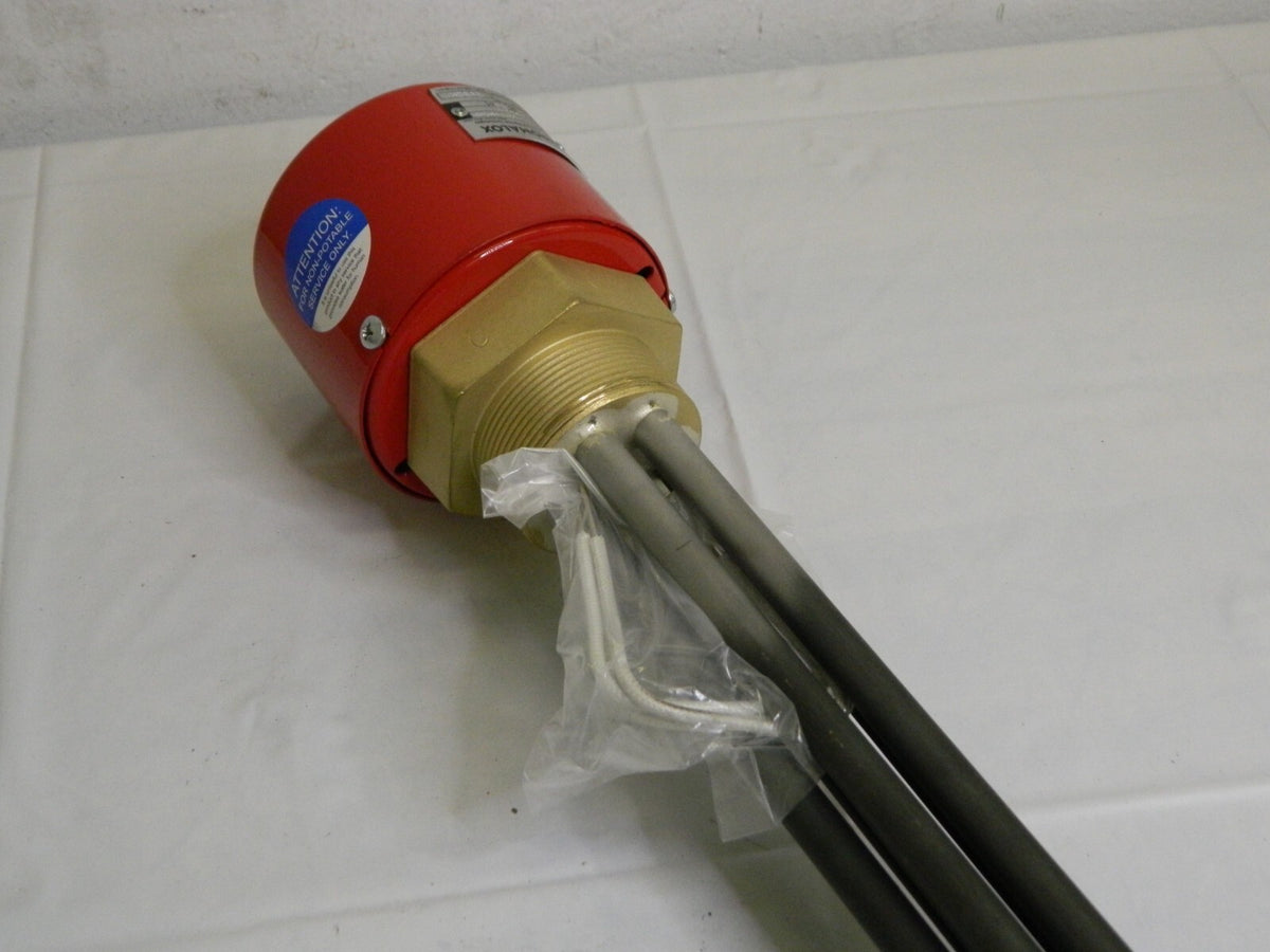 Chromalox 3 Element 25" IL Incoloy Pipe Plug Immersion Heater KV-3T1-0217-M1-F
