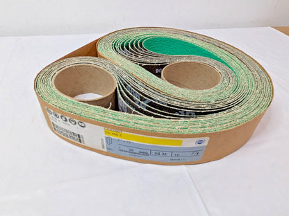 CASE OF 50 HERMES Ceramit Abrasive Belts CN 466 Z 2" X 72" 36 Grit 550