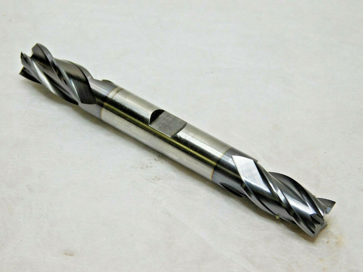 Hertel Square End Mill HSS RH Double End 1/2"x1"x1/2"x4-1/2" 4FL TiCN  87617502
