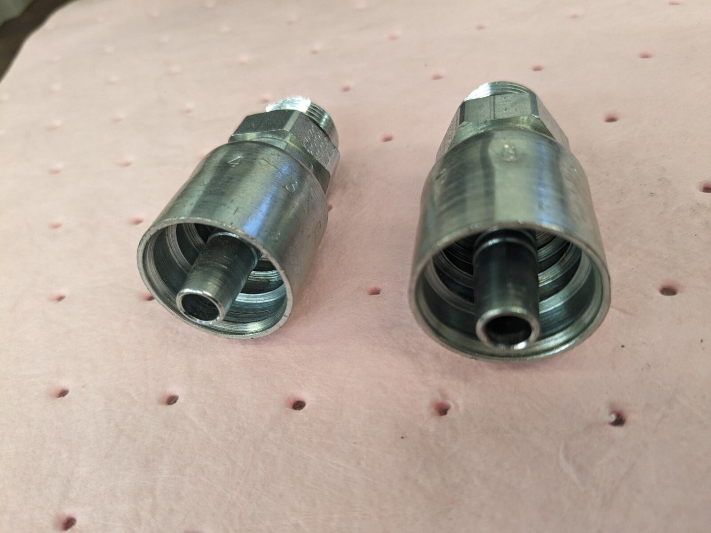 PARKER Hydraulic Hose Male Rigid Fitting 2ct 0.375" ID, 6 mm, 1/2" KP81363