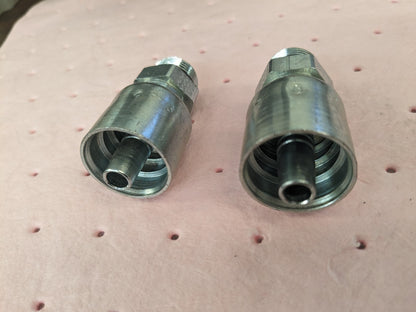 PARKER Hydraulic Hose Male Rigid Fitting 2ct 0.375" ID, 6 mm, 1/2" KP81363