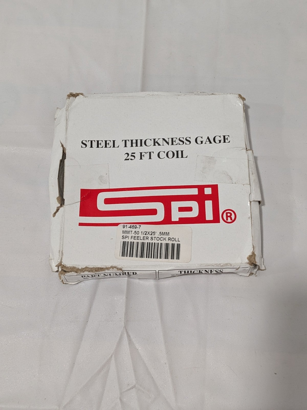SPI Feeler Stock Roll: 1/2" Wide, 10' Long, High Carbon Steel 91-469-7