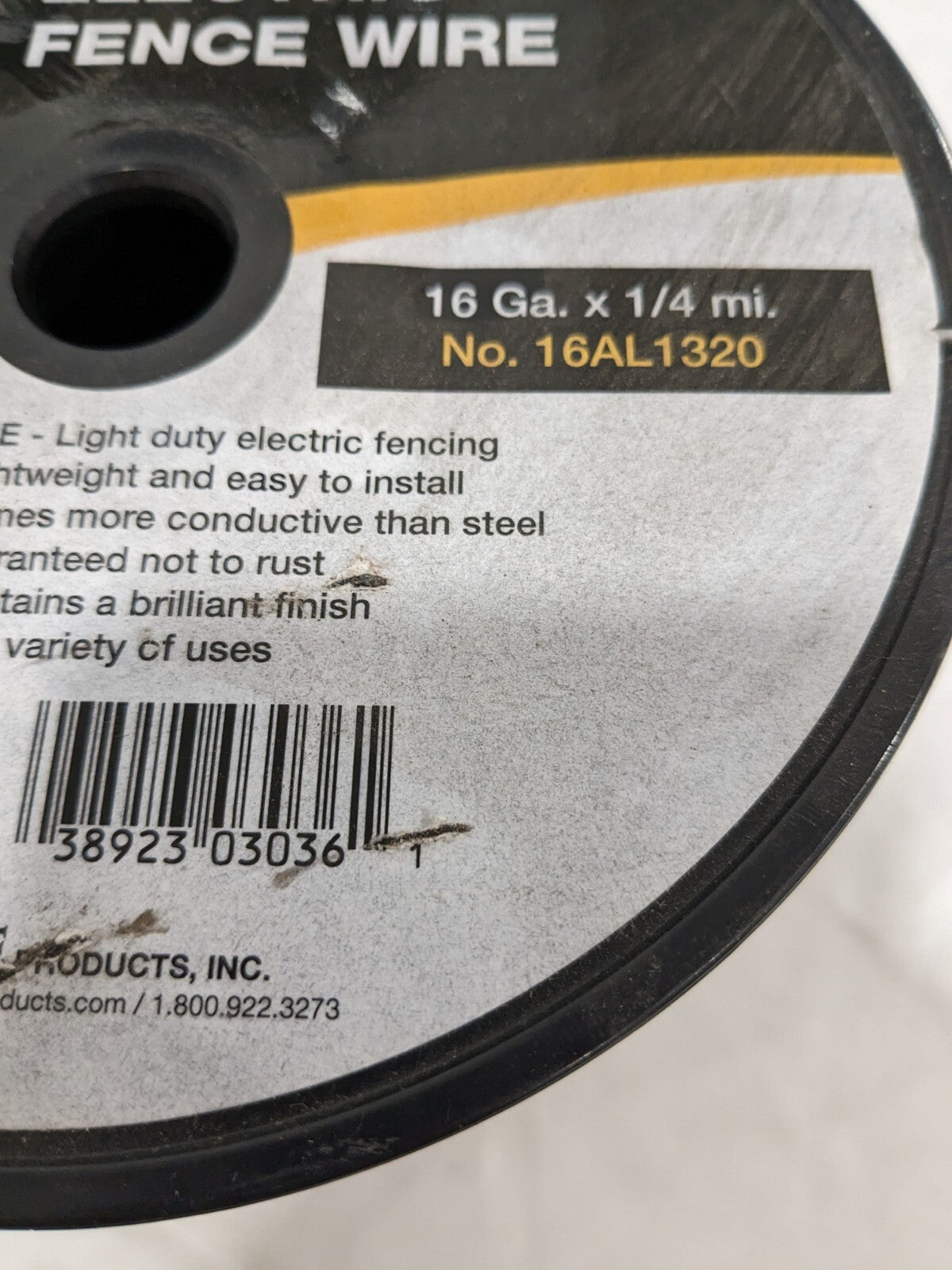 Dare Electric Fence Wire, 16 Gauge, Aluminum, 1/4 Mile -16AL1320