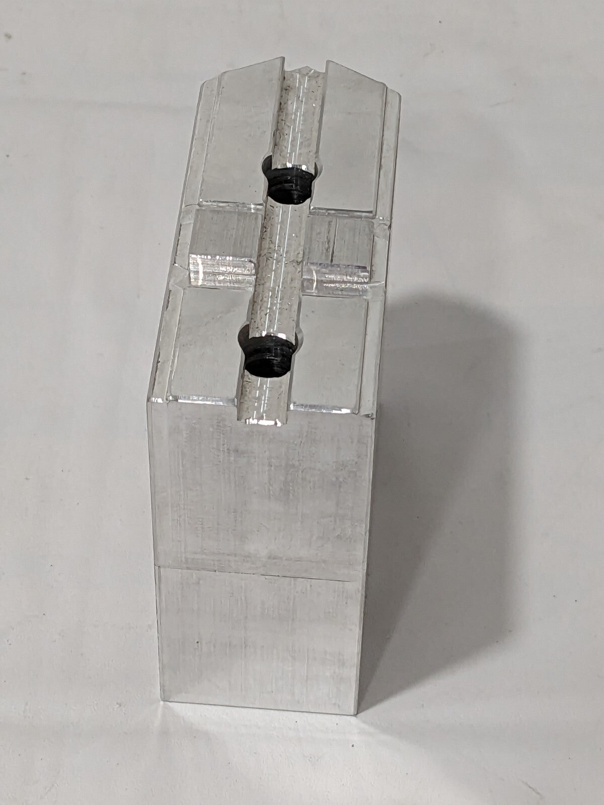 Huron Soft Lathe Chuck Jaw: Tongue & Groove 3.37" OAH A8MEHOP