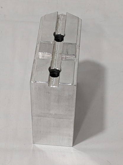 Huron Soft Lathe Chuck Jaw: Tongue & Groove 3.37" OAH A8MEHOP