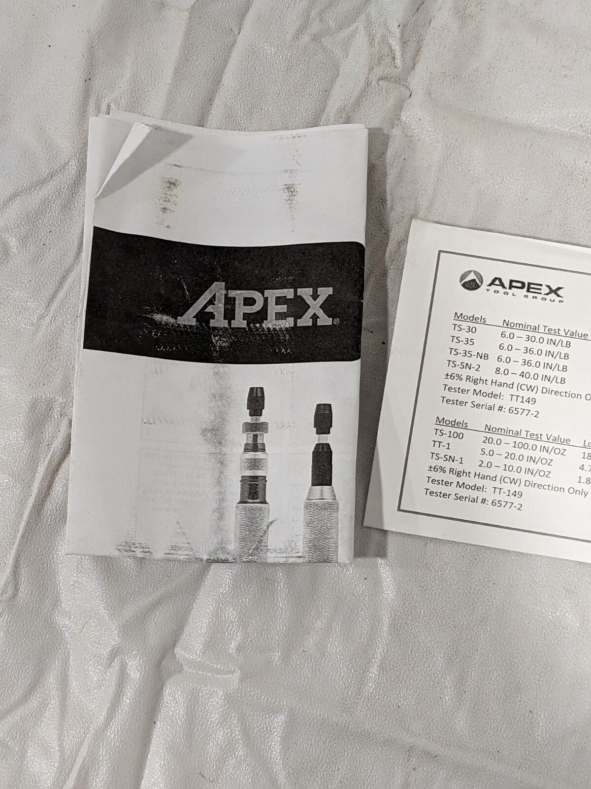 APEX Torque Screwdriver: 6 to 36 in/lb Torque 6-1/2" OAL, 1/4" Drive T