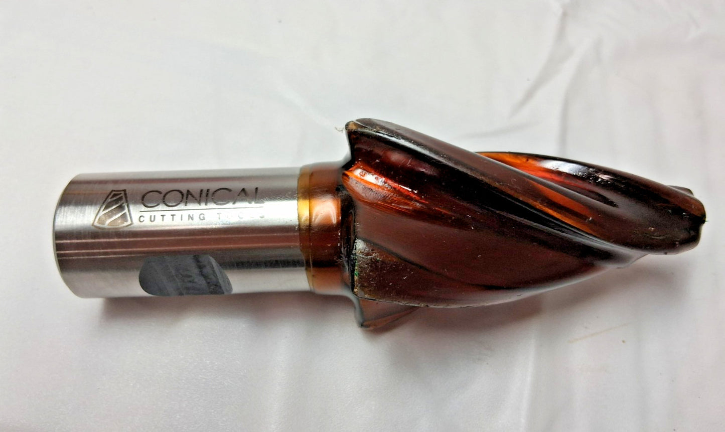 Conical Tapered HSS End Mill 1/2X3-1/4X6 15D 4FL HSS SEM P-813