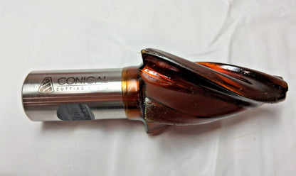 Conical Tapered HSS End Mill 1/2X3-1/4X6 15D 4FL HSS SEM P-813