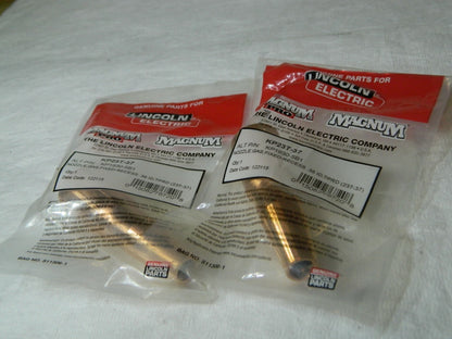 Lincoln Elec MIG Welder Gas Nozzle (Tapered) Air Cooled 250 Amps Qty 2 KP23T-37