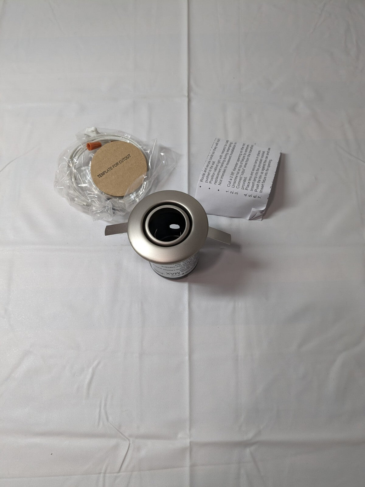 WAC Lighting Low Voltage Mini Recessed Lamp Adjustable Brushed Nickel HR-1137-BN