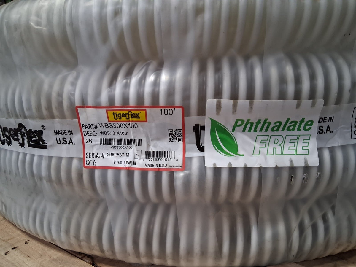 Kuriyama Of America Food & Beverage Hose 3.64" OD 100Ft Long WBS300