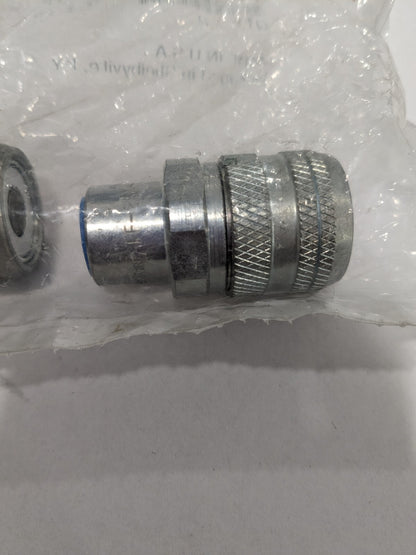 PARKER Hydraulic Hose Coupler: 4 mm, 1/4-18, 5,000 psi Qty 2 PQ-00044