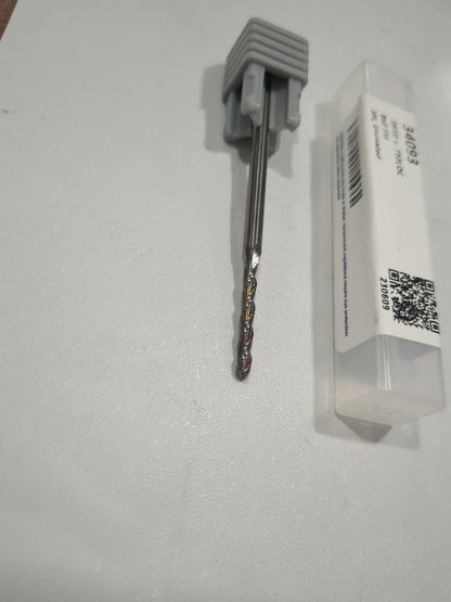 HARVEY TOOL Ball End Mill: 0.0930" Dia 3 Fl Solid Carbide 34093