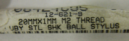 SPI 12-621-9 20mm x 1mm M2 Thread Ruby Ball Stylus (Lot of 2)