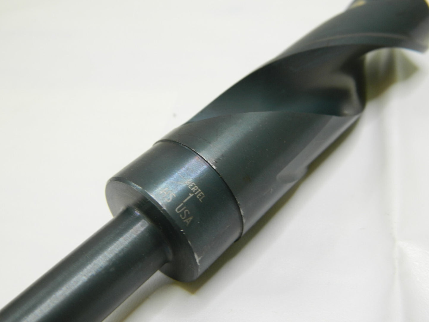 Hertel High Speed Drill Bit 1" HSS 1/2" Shank Dia 118º  6" OAL 02387942