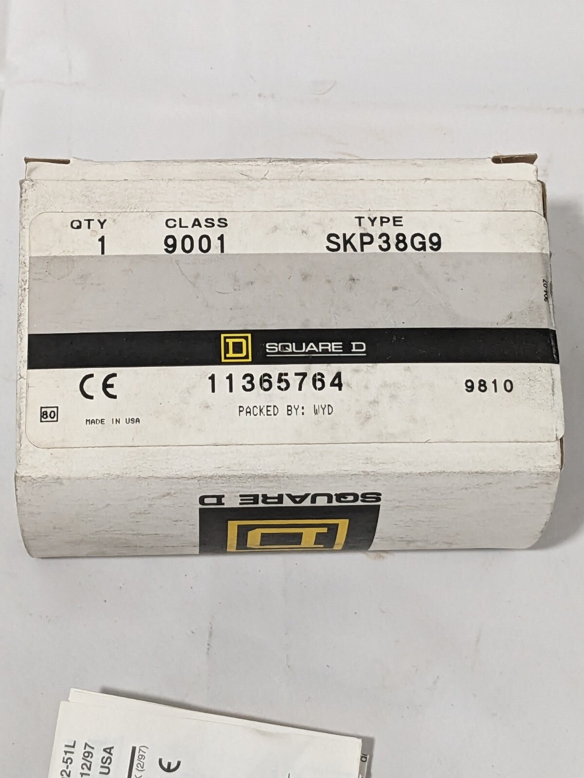 Square D Pilot Light 120V, 30mm, Green Lens 9001-SKP38G9