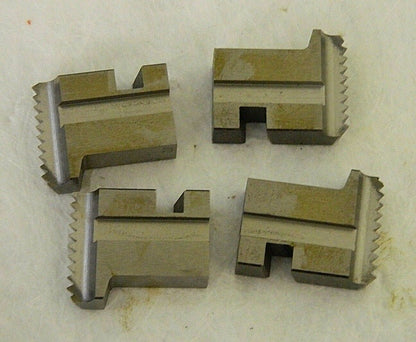 Vargus 7/8-9 UNC Thread, 10° Hook Angle, RH HSS Chaser set Of 4  DSD30006A