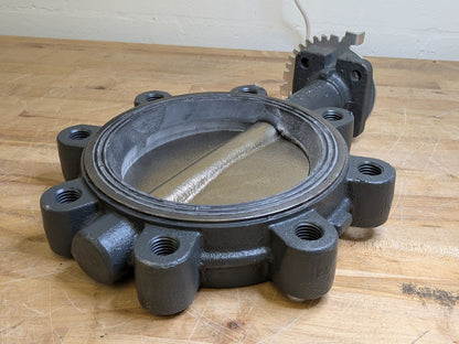 Nibco Ductile Iron Lug Type Butterfly Valve w/ Lever Lock Handle 6" Pipe NL