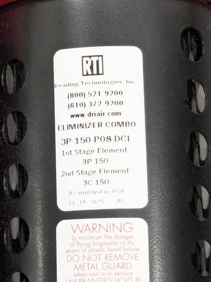 RTI Eliminizer 1" 150 SCFM Air Dryer/Filter Unit 3P-150-P08-DCI
