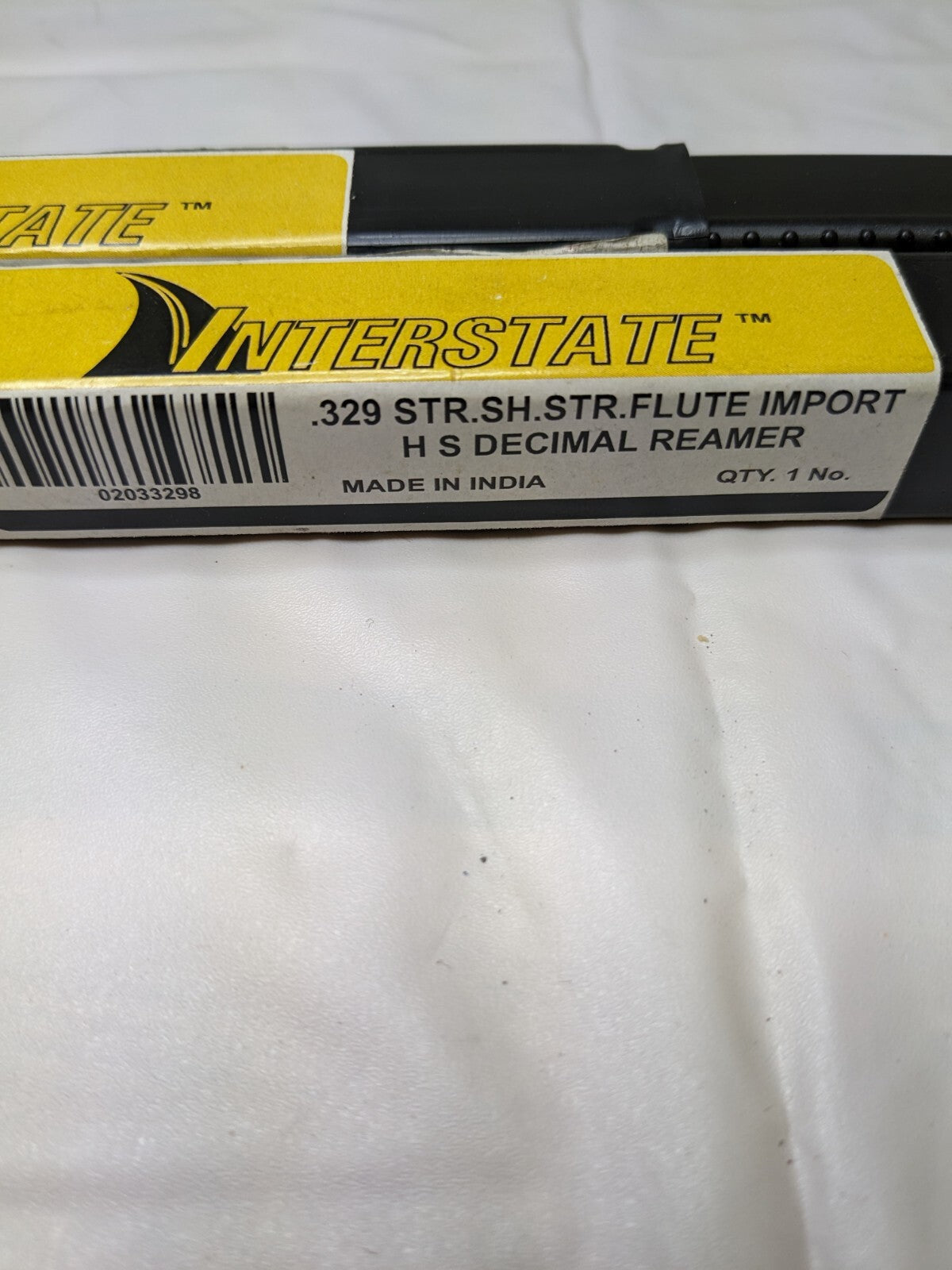 Interstate HSS Chucking Reamer: 0.329 Dia, Straight Flute Qty 2 02033298
