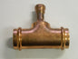 NIBCO 1-1/2 x 1-1/2 x 1/2" Cast Copper Pipe Tee  B14725PC