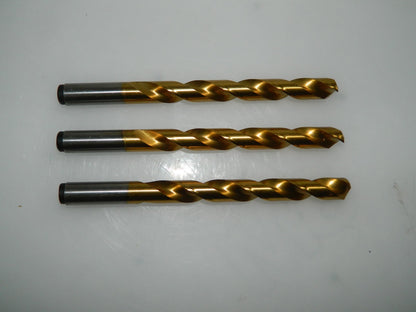 Viking Twist Drill 15/32" Jobber Length TiN Coated HD Cobalt QTY 3 79860
