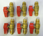Dormont Brass Gas Shut-Off Valves Flex Gas Connectors 1/2" x 1/2" Qty 6 91-2020
