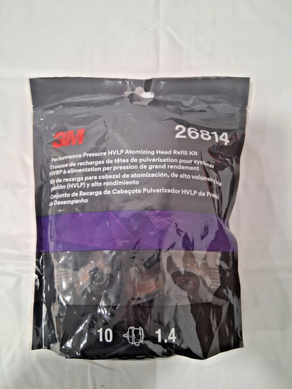 3M Performance Gravity HVLP Atomizing Head Refill Kit 10PK 26814