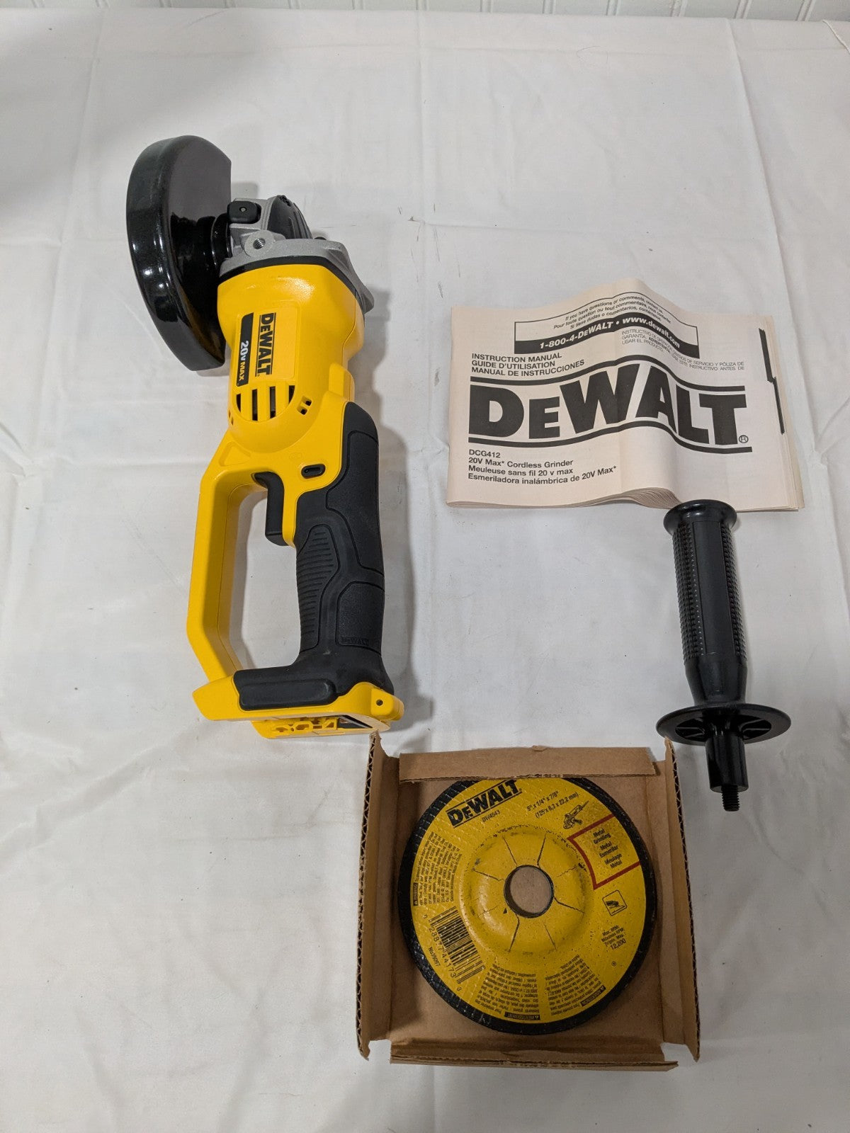 DeWALT 20V MAX Cordless 4.5 in. - 5 in. Angle Grinder (Tool Only) DCG412B