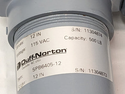 Duff-Norton Electromechanical Actuator 12" Stroke SPB6405-12 PARTS/REPAIR