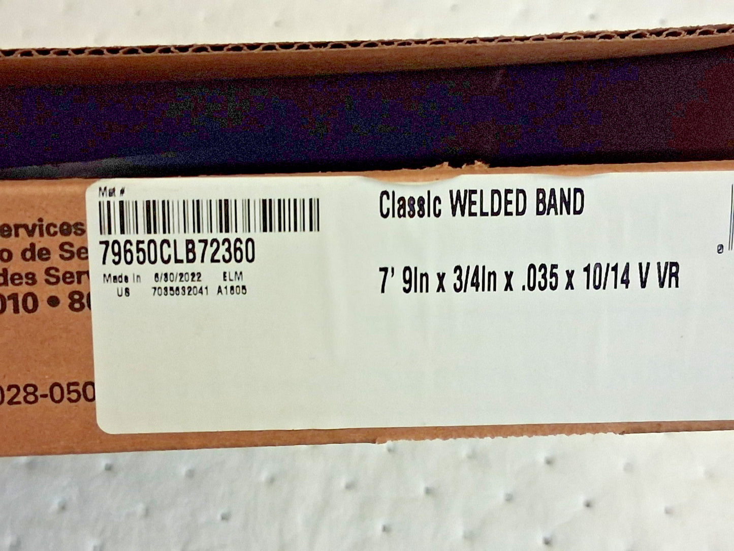 Lenox Welded Bandsaw Blades 7ft 9" Long x 3/4" Wide x 10 to 14 TPI 79650CLB72360