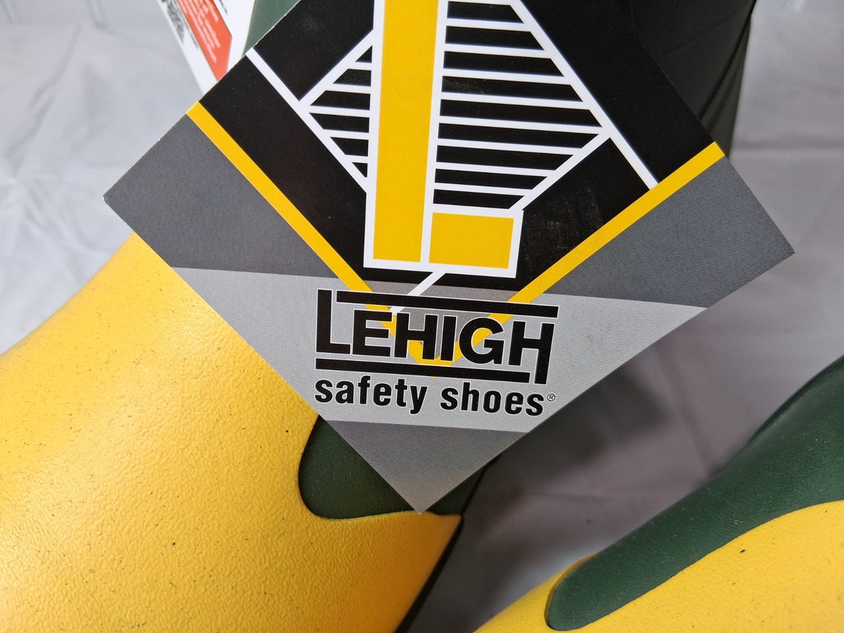 Lehigh Saftey Shoes 12" Steel Toe Dielectric Waterproof Work Boots F2413-18