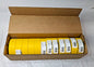 CASE of 12 Presco Taffeta Yellow Roll Flagging Tapes 1-3/16" x 300 Ft TFY