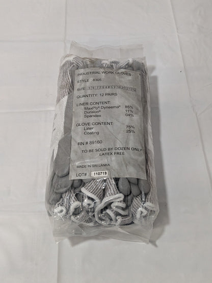 Terminator MaxPly Palm Coated Glove - Size 11 Pack of 12 8305-11