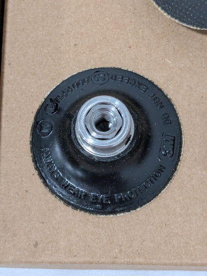 3M Disc Backing Pad: 2" Dia, Quick-Change Type R Box of 5 7000000441