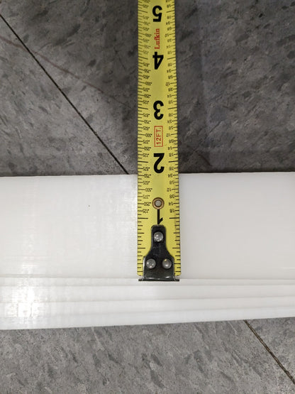 Plastic Bar Acetal, 1-3/4" W, 1/4" Thick, 48" L, Natural  Qty 5 B