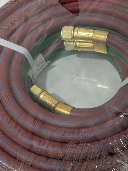Goodyear Gemini 3/8" Inside, Grade T Welding Hose 20027493