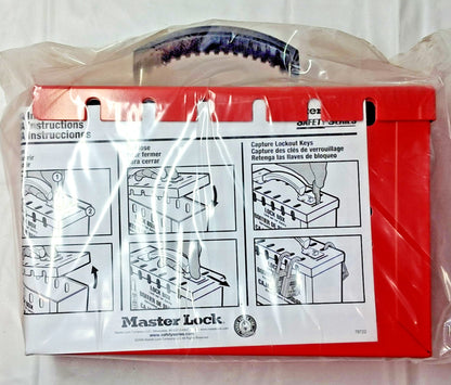 MASTER LOCK Portable Group Lockout Box 3-3/4"D x 9-1/4"W x 6"H  4
