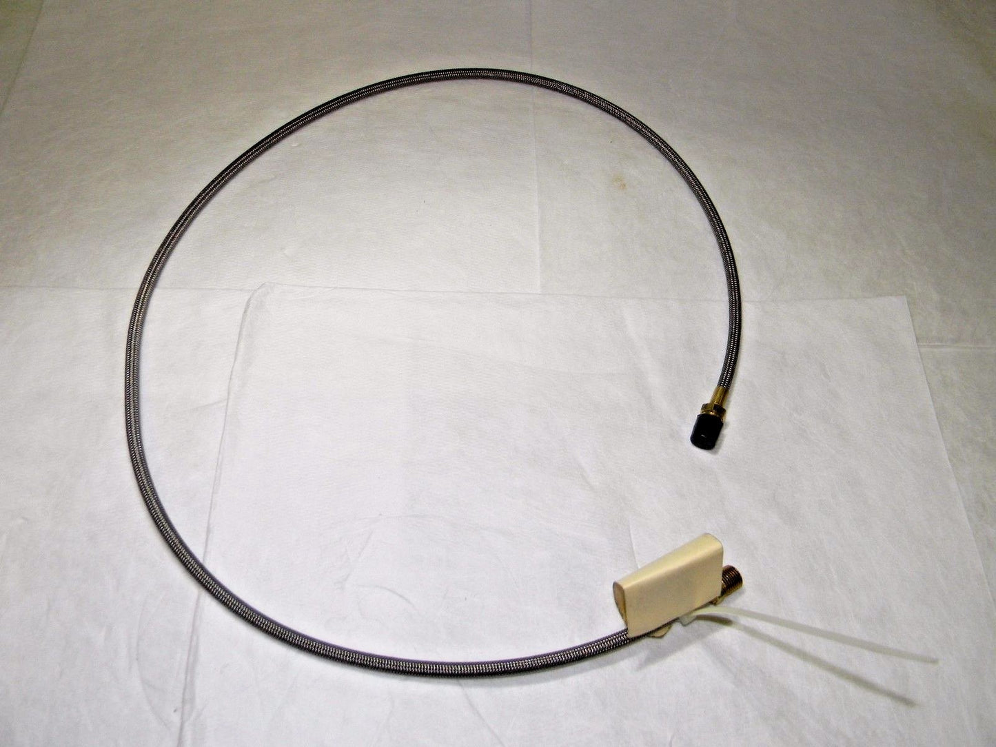 Flexible Metal Hose Assembly 1/4" x  48" Male Pipe Brass 03318698