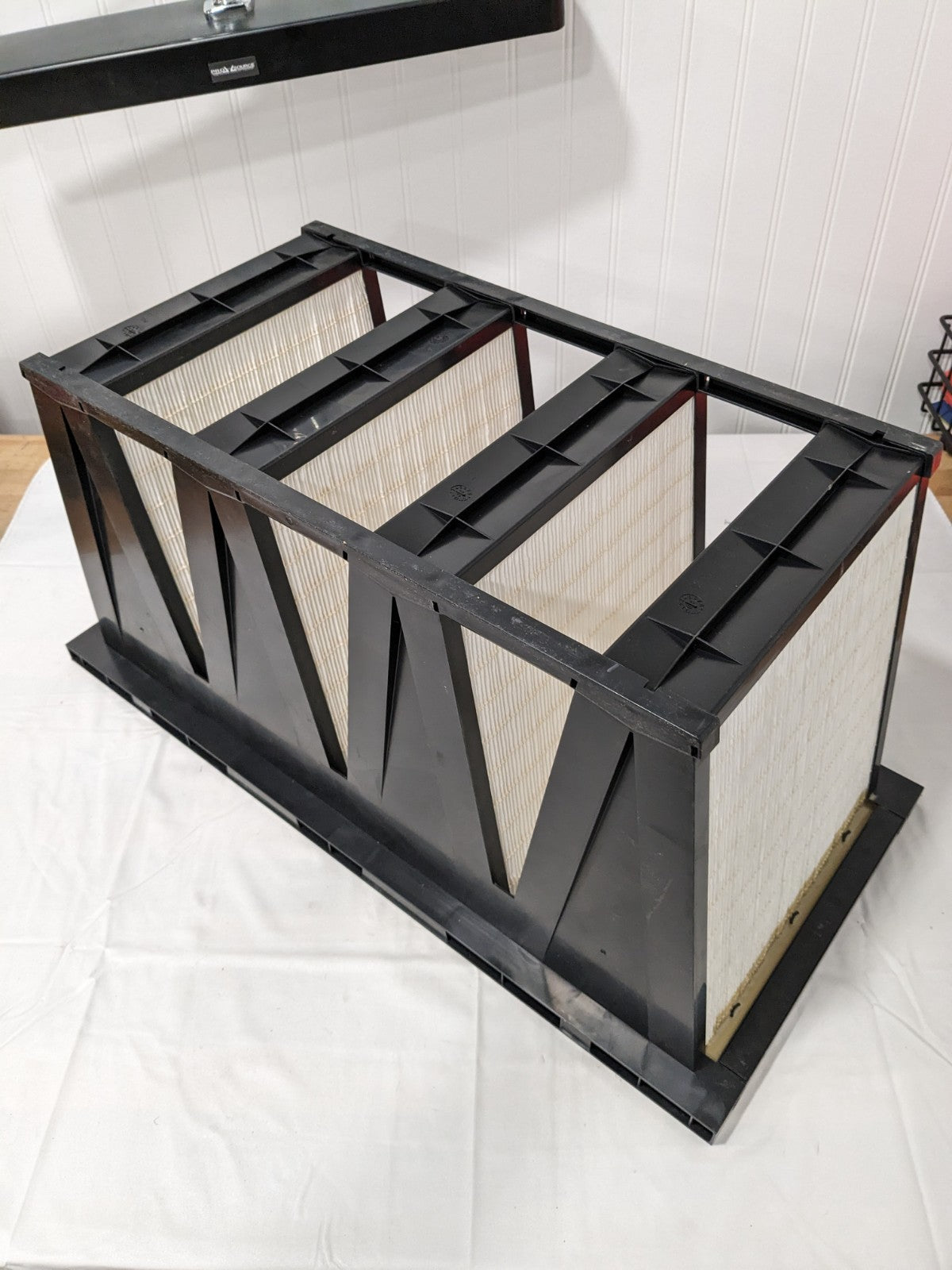 PRO-SOURCE Pleated Air Filter: V-Bank Mini-Pleat, MERV 16 PRO40093-P