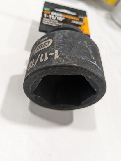 GEARWRENCH Impact Socket: 3/4" Drive, 1-11/16" Socket, Hex Drive 84815