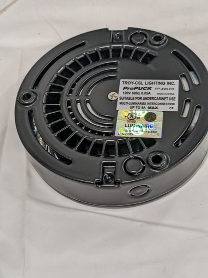 Pro Puck LED Black- 120V system. High Power 4 Watt PP-4WLED-BK