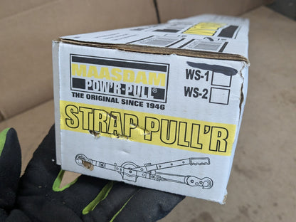 Maasdam Web Strap Puller 1 Ton Capacity 12 Ft. Cable WS-1