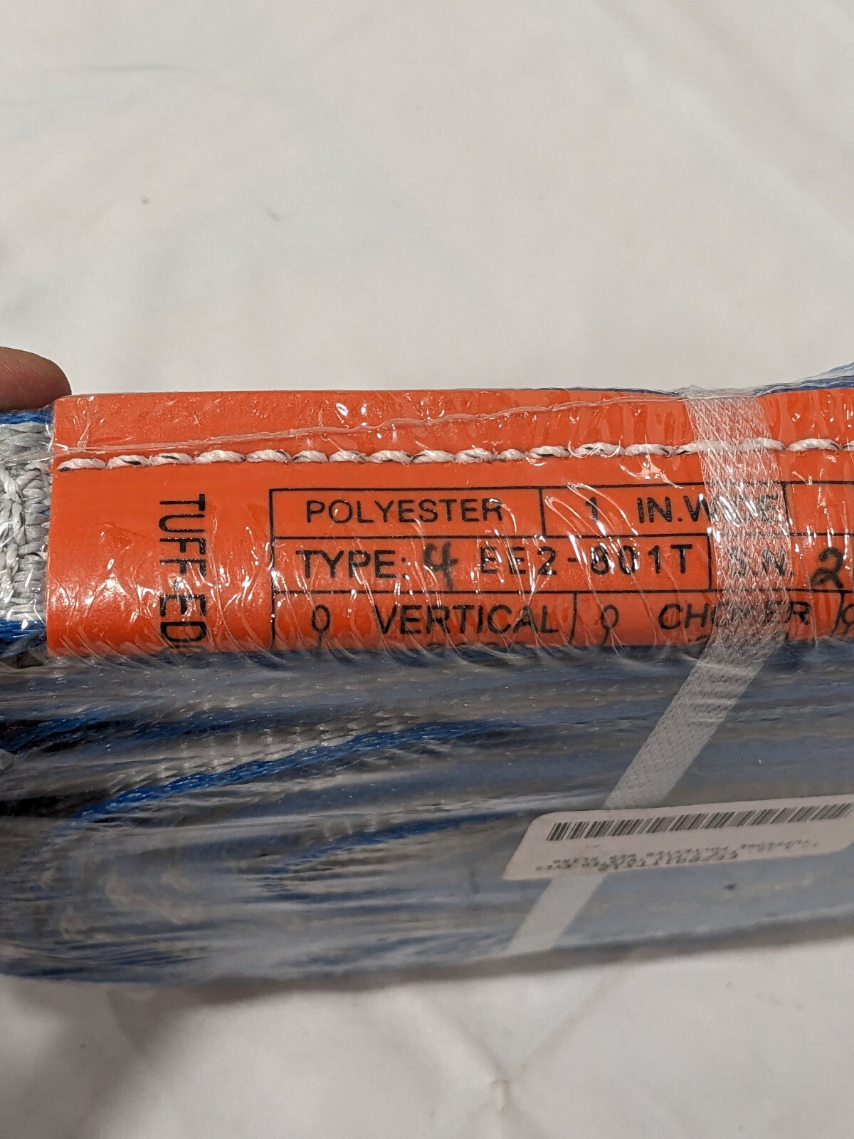 LIFT-ALL Twisted Eye & Eye, Type 4 Web Sling: 12' Long, 1" Wide EE2801TTX12