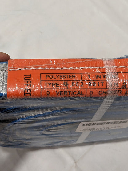 LIFT-ALL Twisted Eye & Eye, Type 4 Web Sling: 12' Long, 1" Wide EE2801TTX12