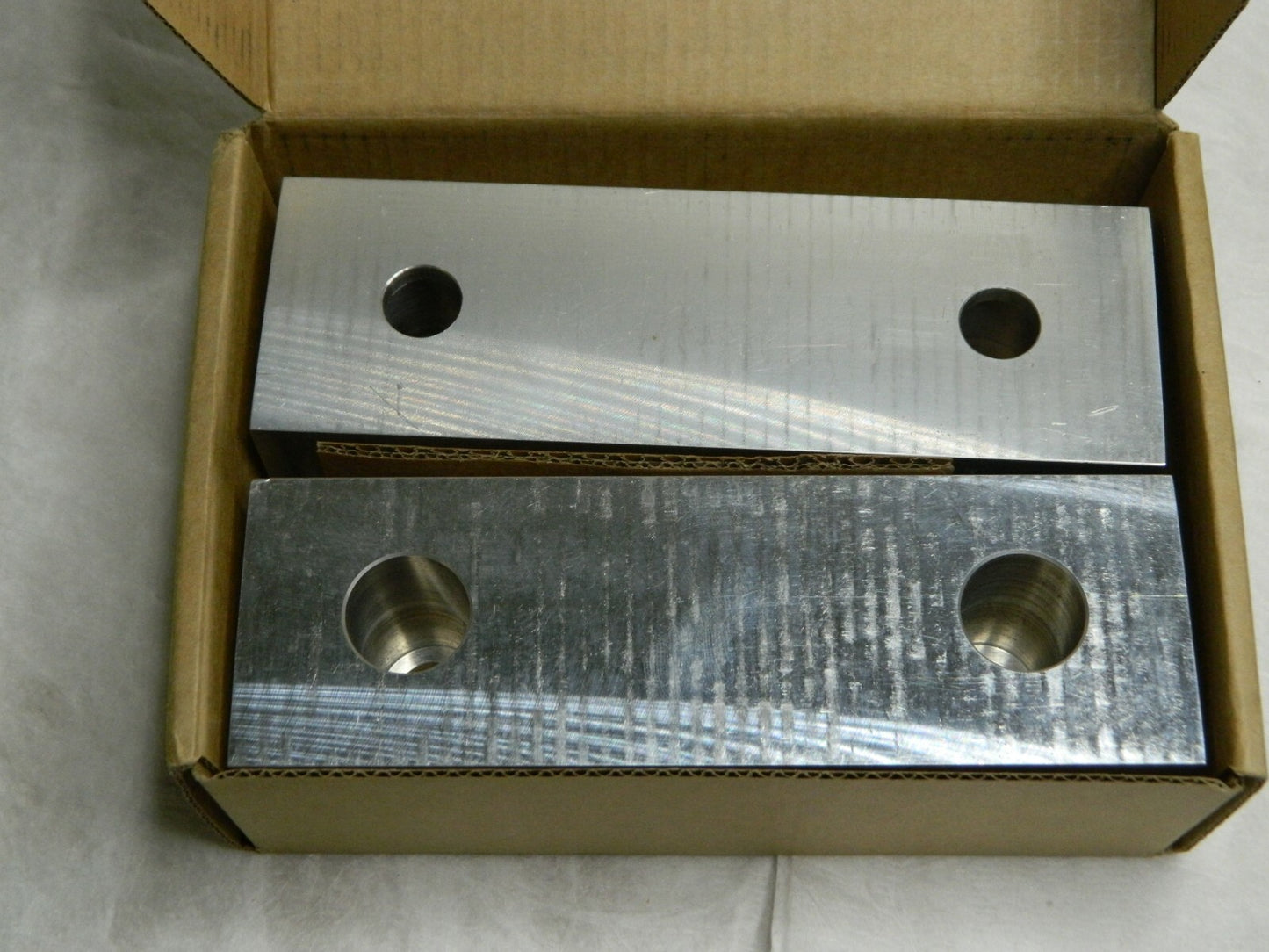 Gibraltar 6" Wide x 2" High x 2" Thick, Flat/No Step Vise Jaw 1 Pair 428-1079